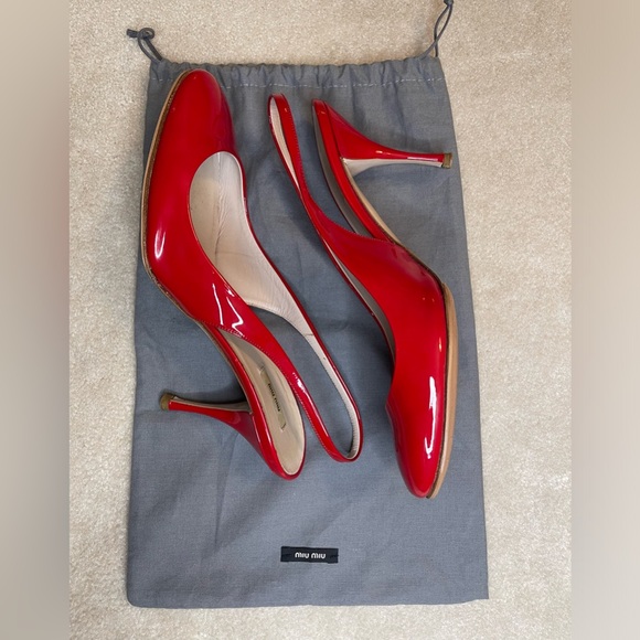 Miu Miu patent leather slingback heels - Picture 10 of 10